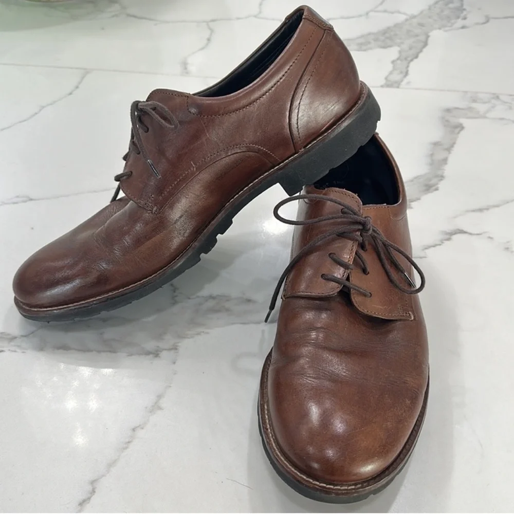 Rockport Brown Leather‎ Oxfords. Size 12 (JC)